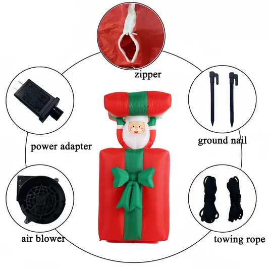 1.5‑meter inflatable Santa