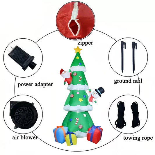 2.4‑meter inflatable Christmas tree